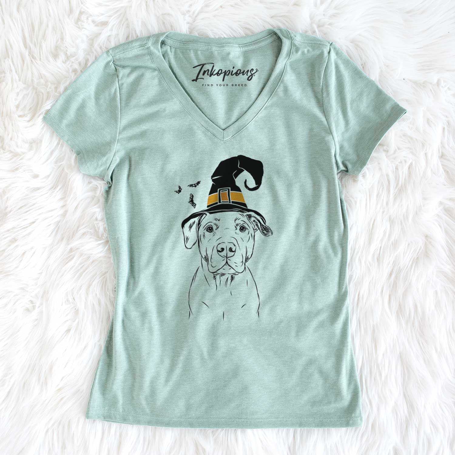 Witch Kadin the Pitbull - Women's V-neck Shirt