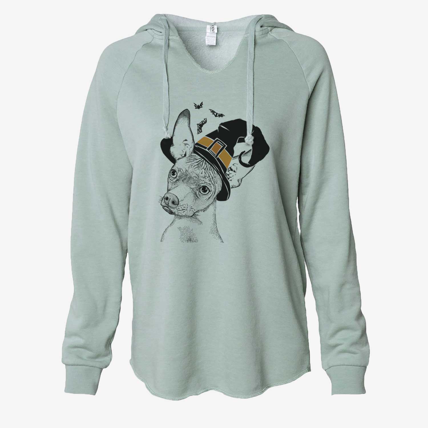 Witch Kahlo the Xoloitzcuintli - Cali Wave Hooded Sweatshirt