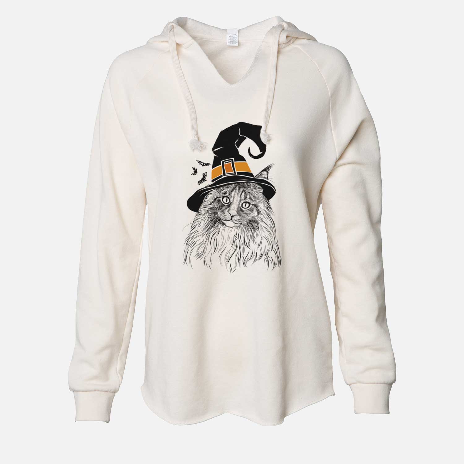 Witch Kiki the Maine Coon Cat - Cali Wave Hooded Sweatshirt
