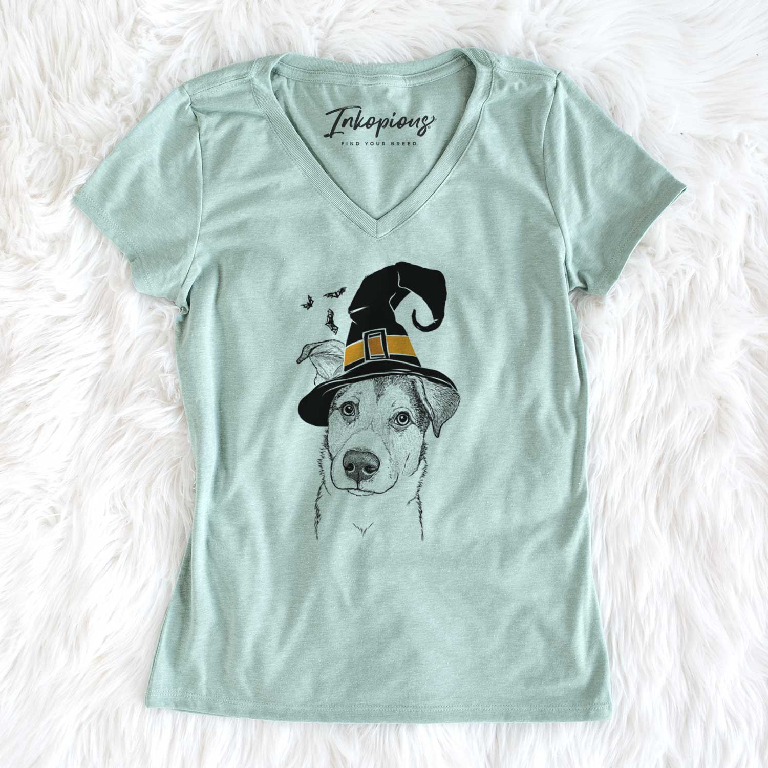 Witch Leia the Mixed Breed - Women's V-neck Shirt