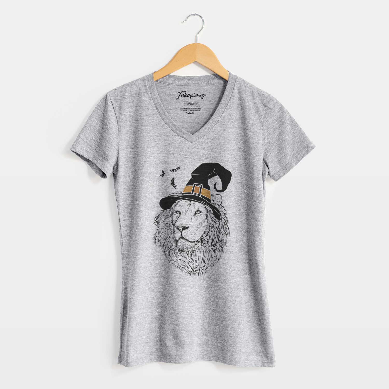 Witch Lenny the Lion - Women's V-neck Shirt