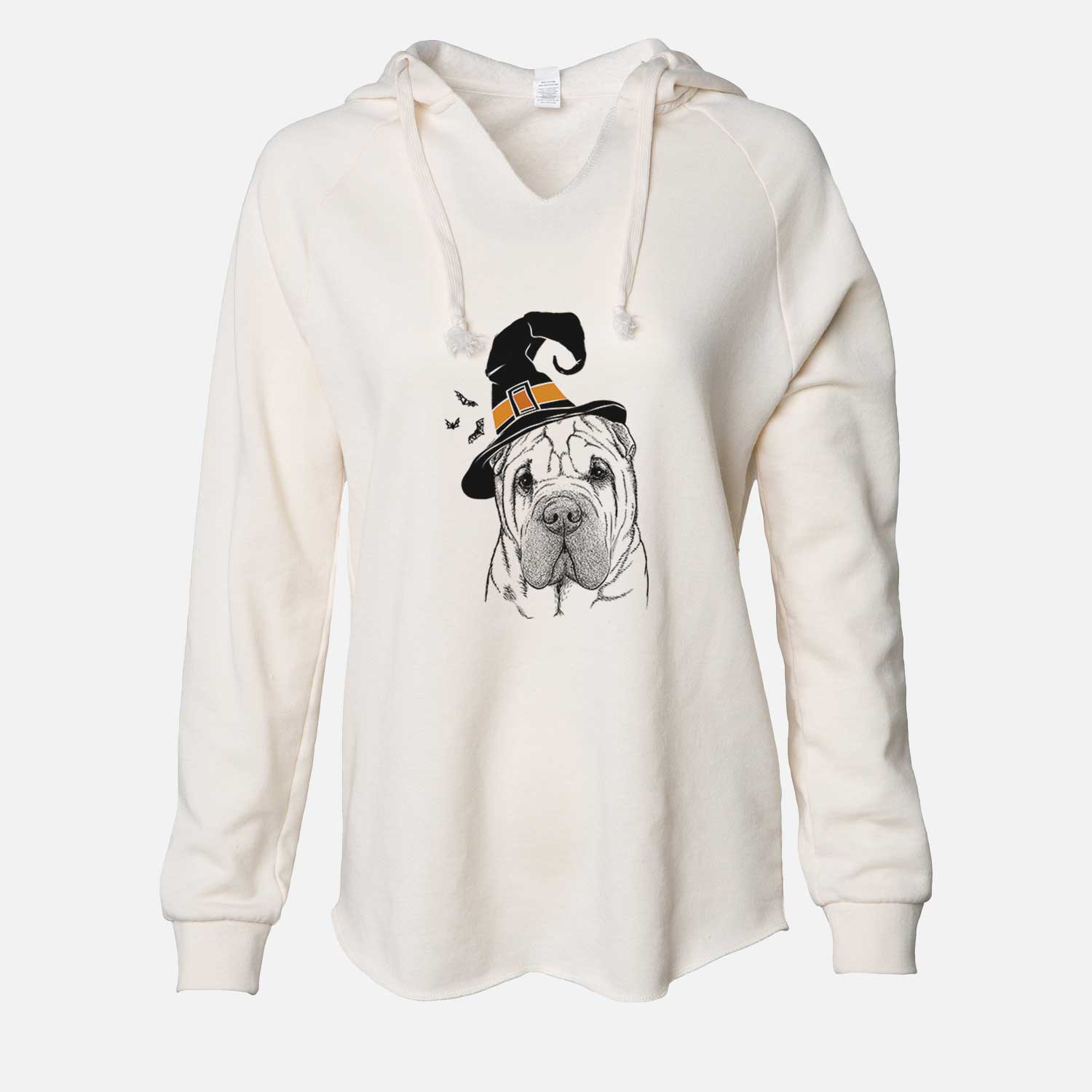 Witch Lilly the Shar Pei - Cali Wave Hooded Sweatshirt