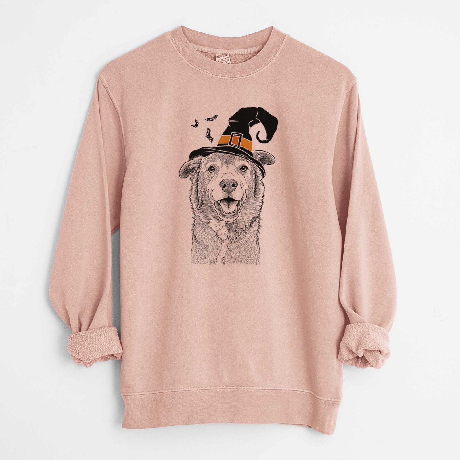 Witch Logan the Rescue Mutt - Unisex Pigment Dyed Crew Sweatshirt