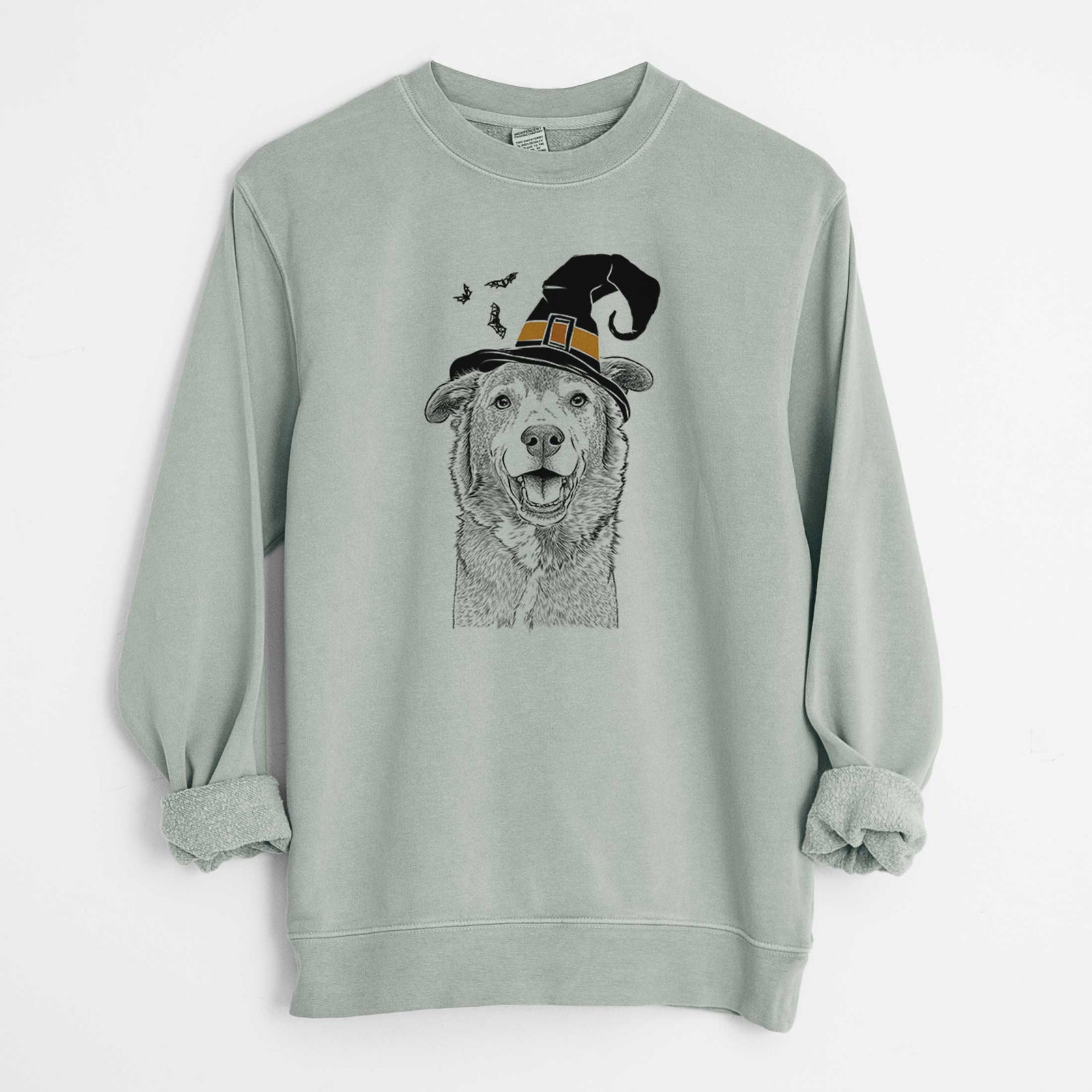 Witch Logan the Rescue Mutt - Unisex Pigment Dyed Crew Sweatshirt