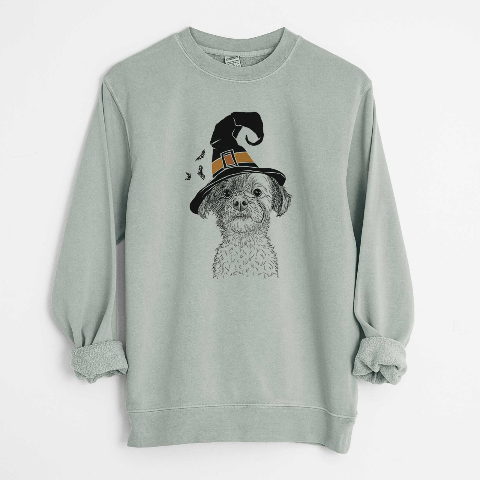 Witch Louise the Havanese - Unisex Pigment Dyed Crew Sweatshirt
