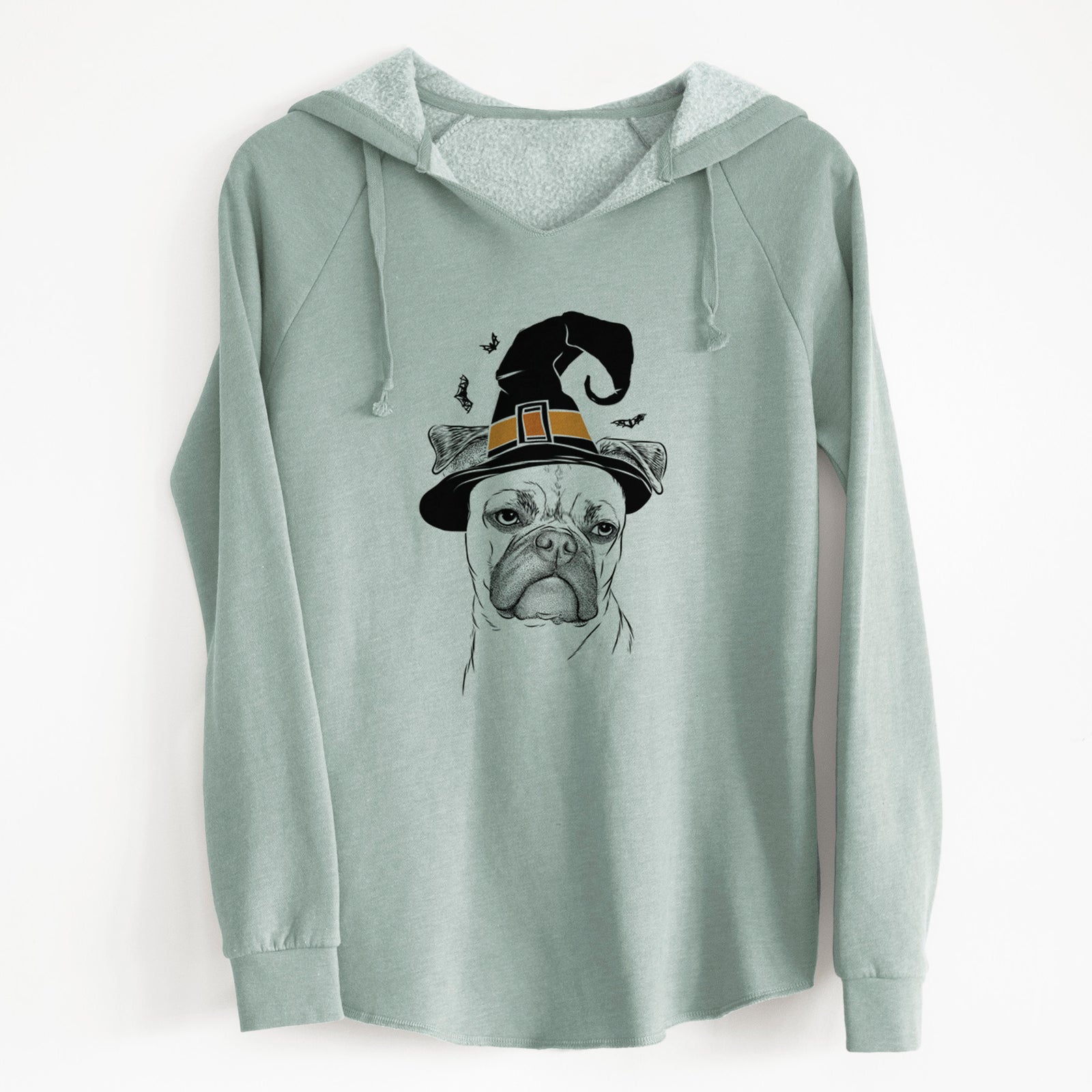 Witch Mack the Bugg (Boston Terrier/Pug) - Cali Wave Hooded Sweatshirt