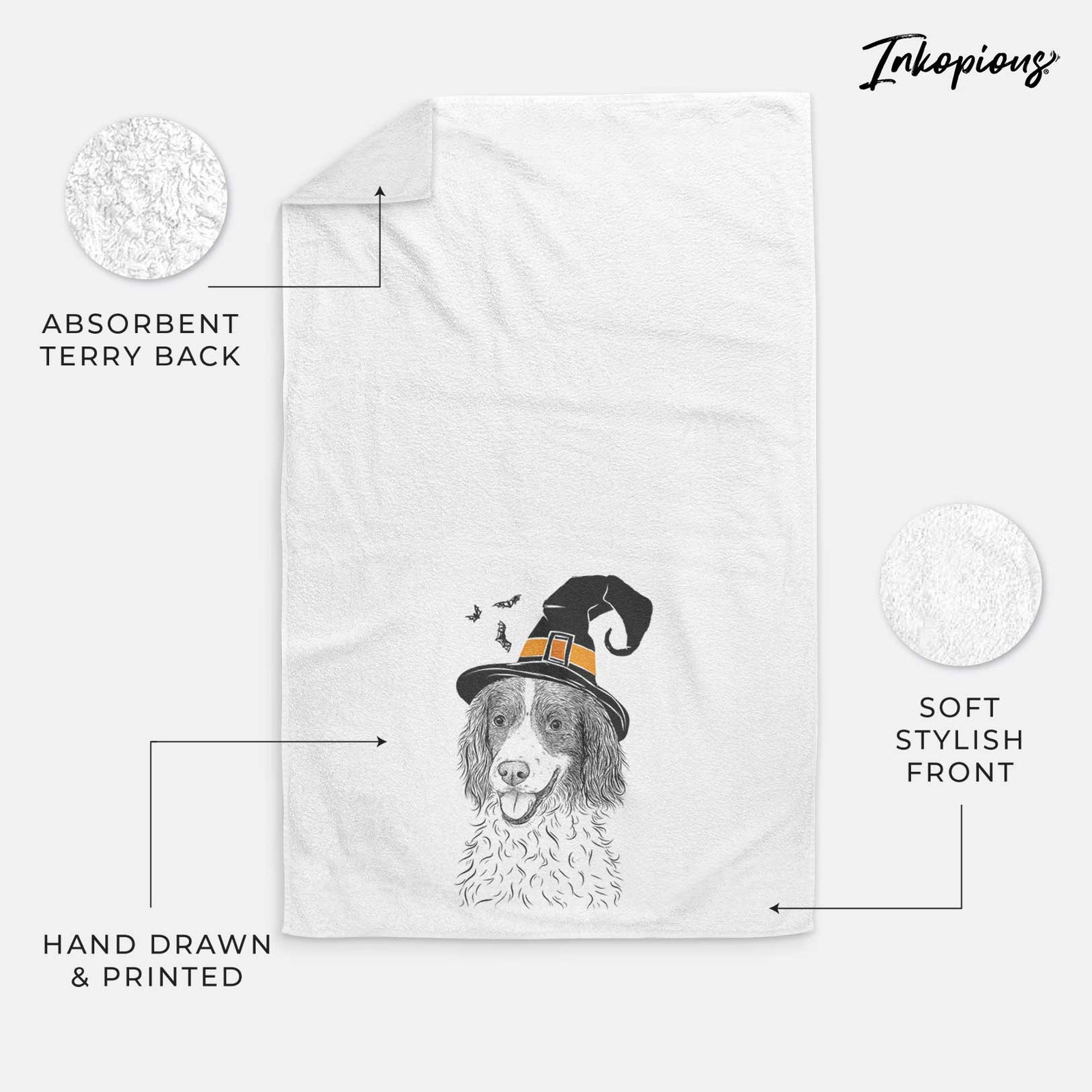 Maggie the Springer Spaniel Decorative Hand Towel