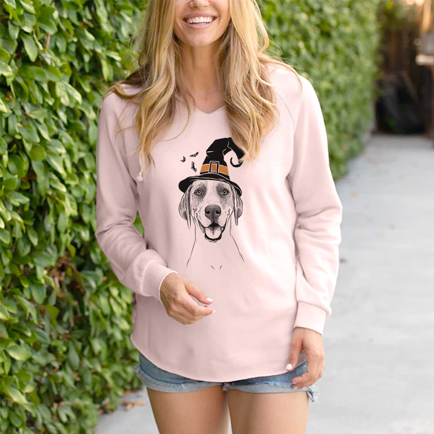 Witch Maggie the Treeing Walker Coonhound - Cali Wave Hooded Sweatshirt