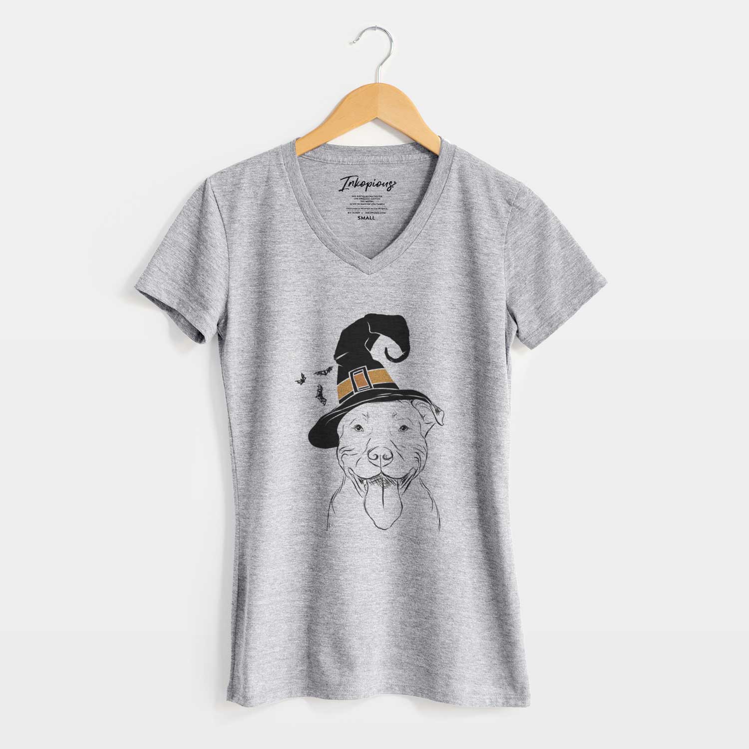 Witch Major the Pitbull - Women's V-neck Shirt