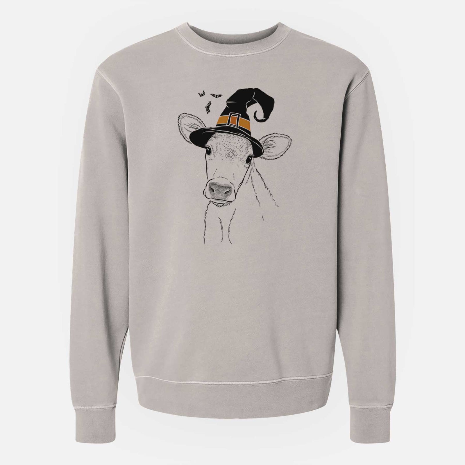 Witch Malu the Cow - Unisex Pigment Dyed Crew Sweatshirt