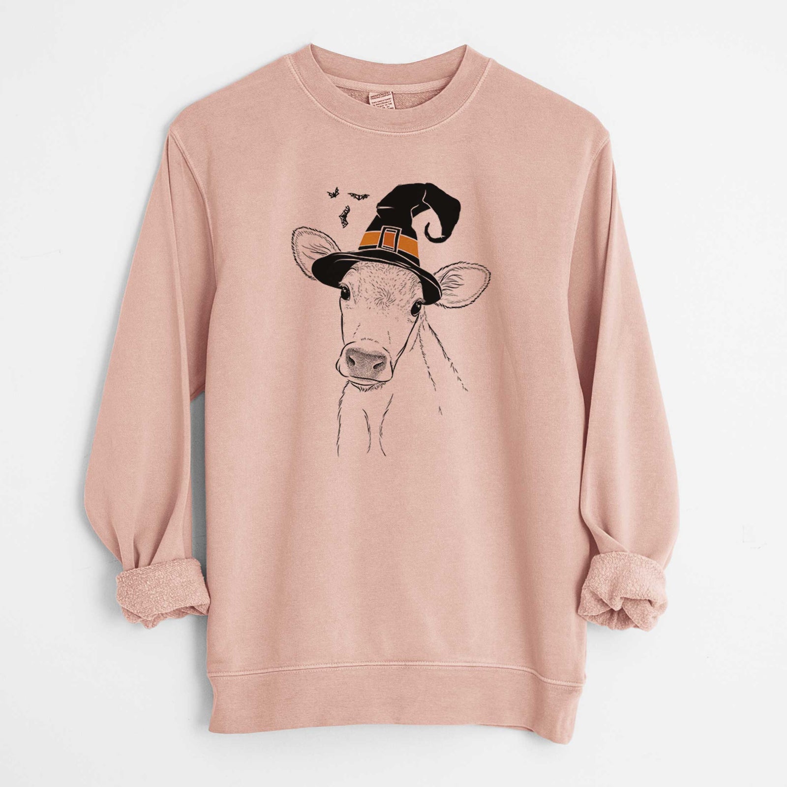 Witch Malu the Cow - Unisex Pigment Dyed Crew Sweatshirt