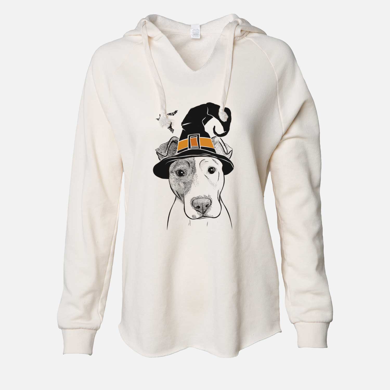 Witch Manchi the Pitbull Mix - Cali Wave Hooded Sweatshirt