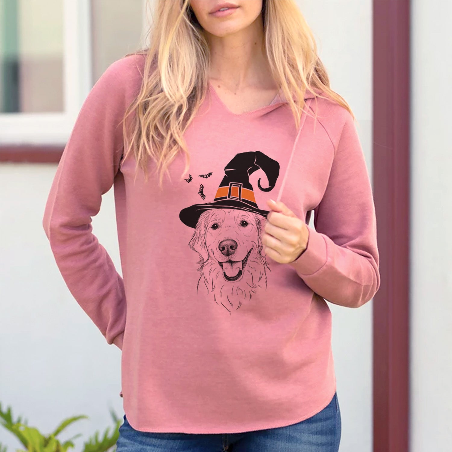 Witch Maple the Golden Retriever - Cali Wave Hooded Sweatshirt