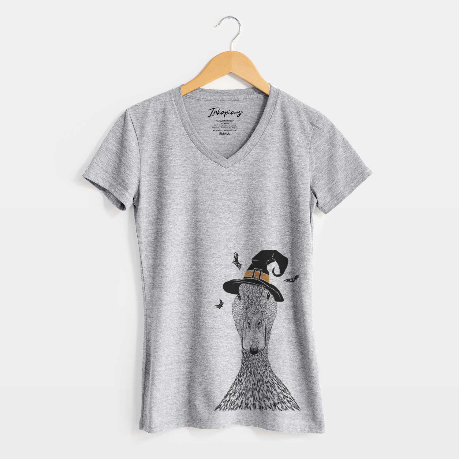 Witch Marge the Mallard Duck - Women's V-neck Shirt