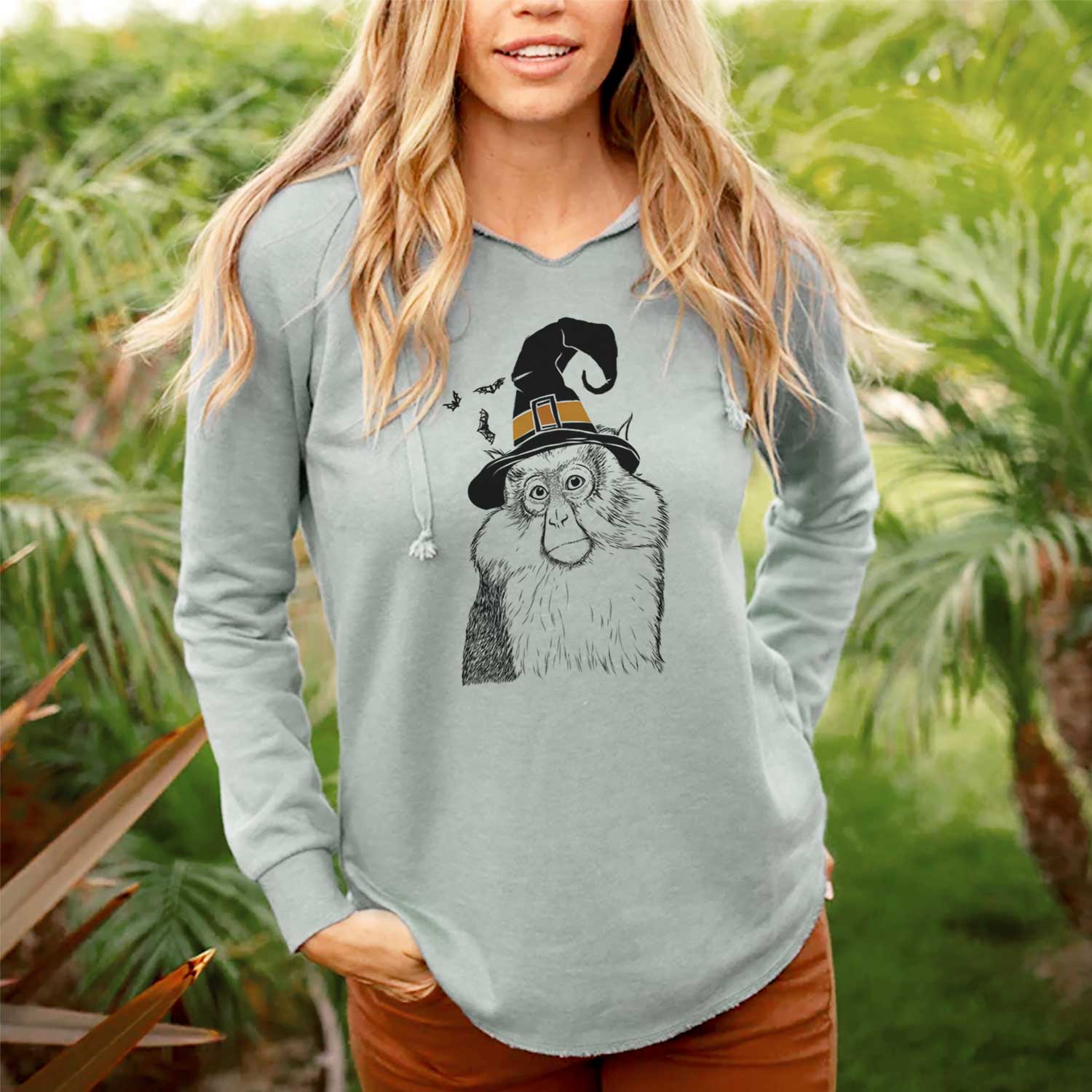 Witch Matata the Mona Monkey - Cali Wave Hooded Sweatshirt