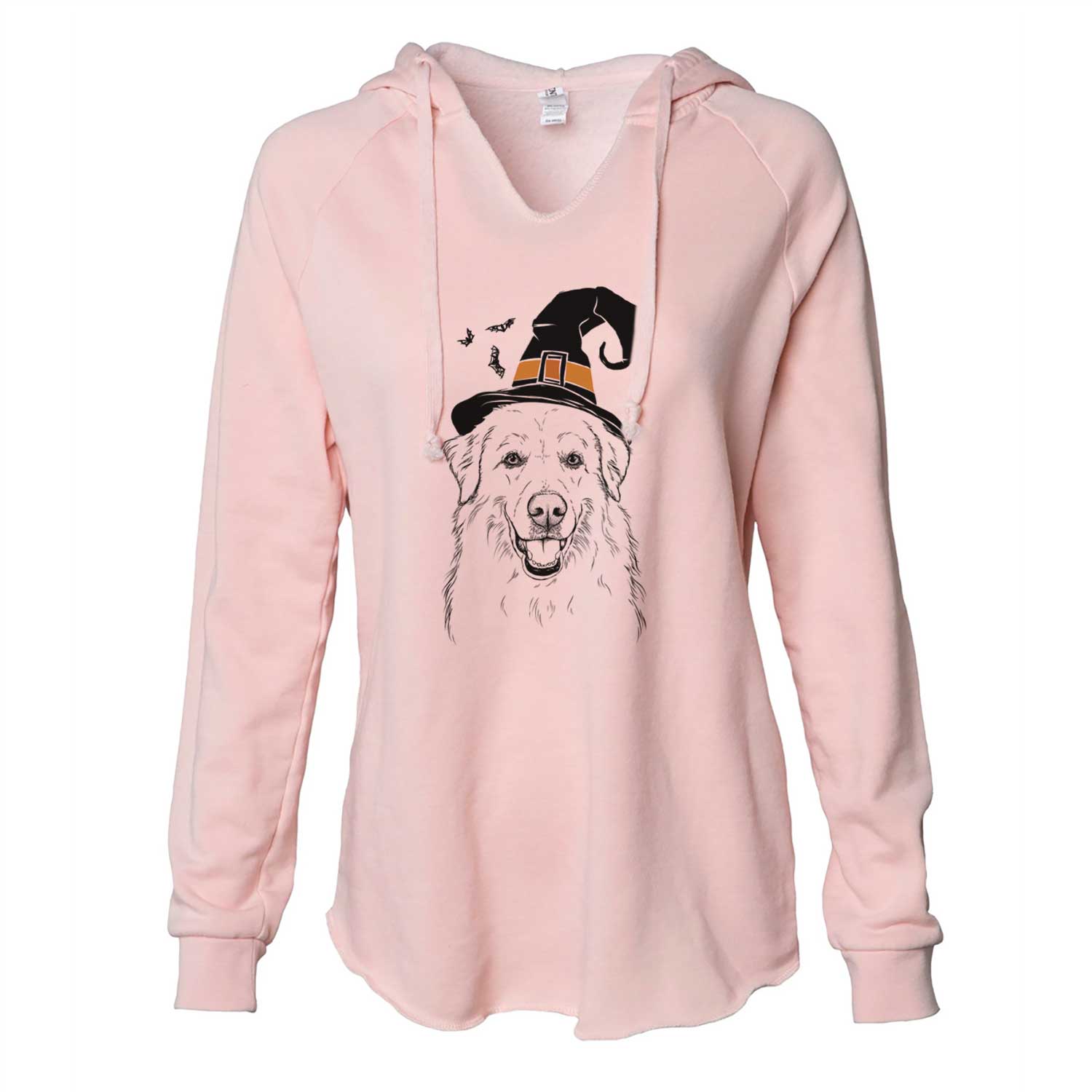 Witch Meg the Great Pyrenees - Cali Wave Hooded Sweatshirt