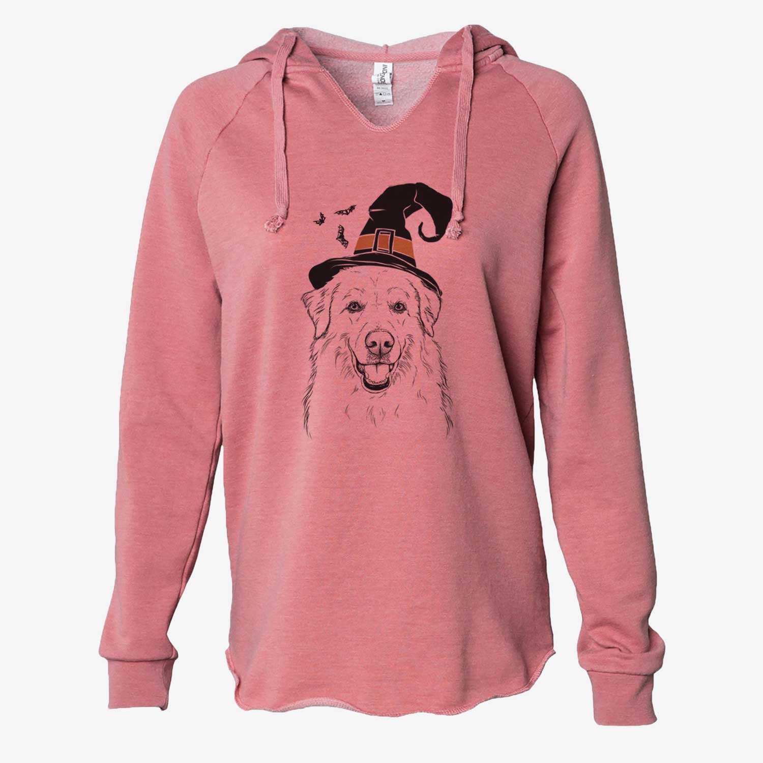 Witch Meg the Great Pyrenees - Cali Wave Hooded Sweatshirt