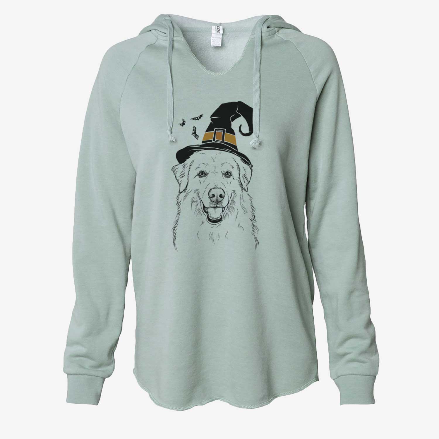 Witch Meg the Great Pyrenees - Cali Wave Hooded Sweatshirt