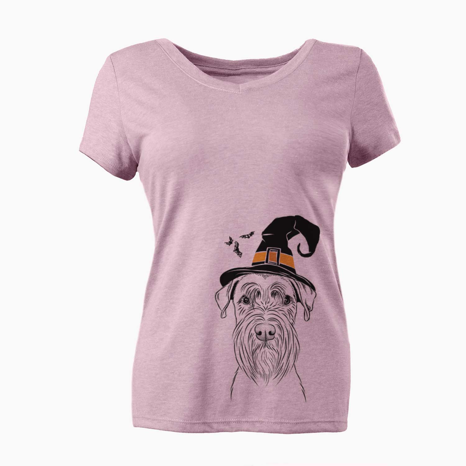 Witch Milton the Schnauzer - Women's V-neck Shirt