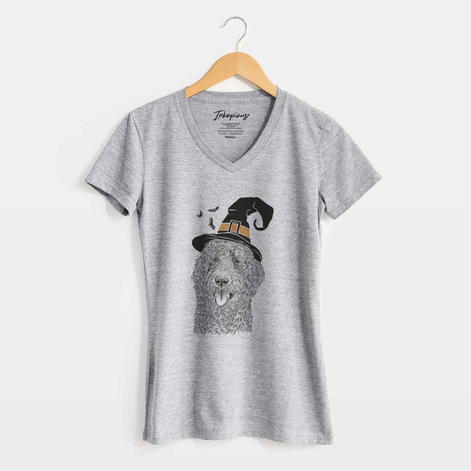 Witch Murr Dog the Labradoodle - Women's V-neck Shirt