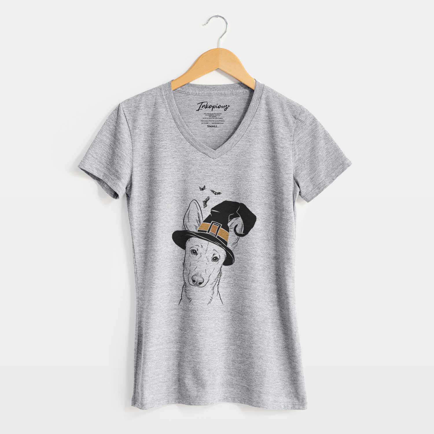 Witch Nala the Carolina Dog - Women's V-neck Shirt