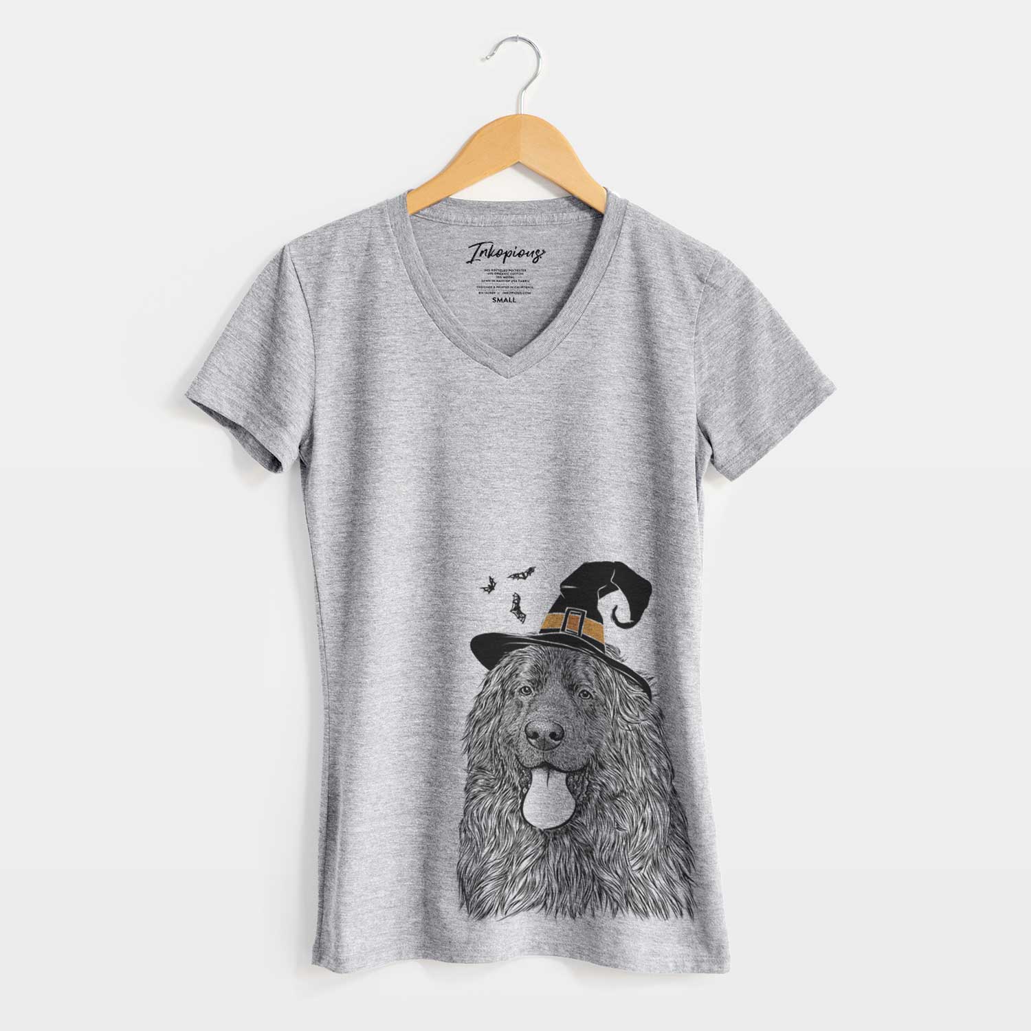 Witch Neptune the Newfoundland - Women's V-neck Shirt