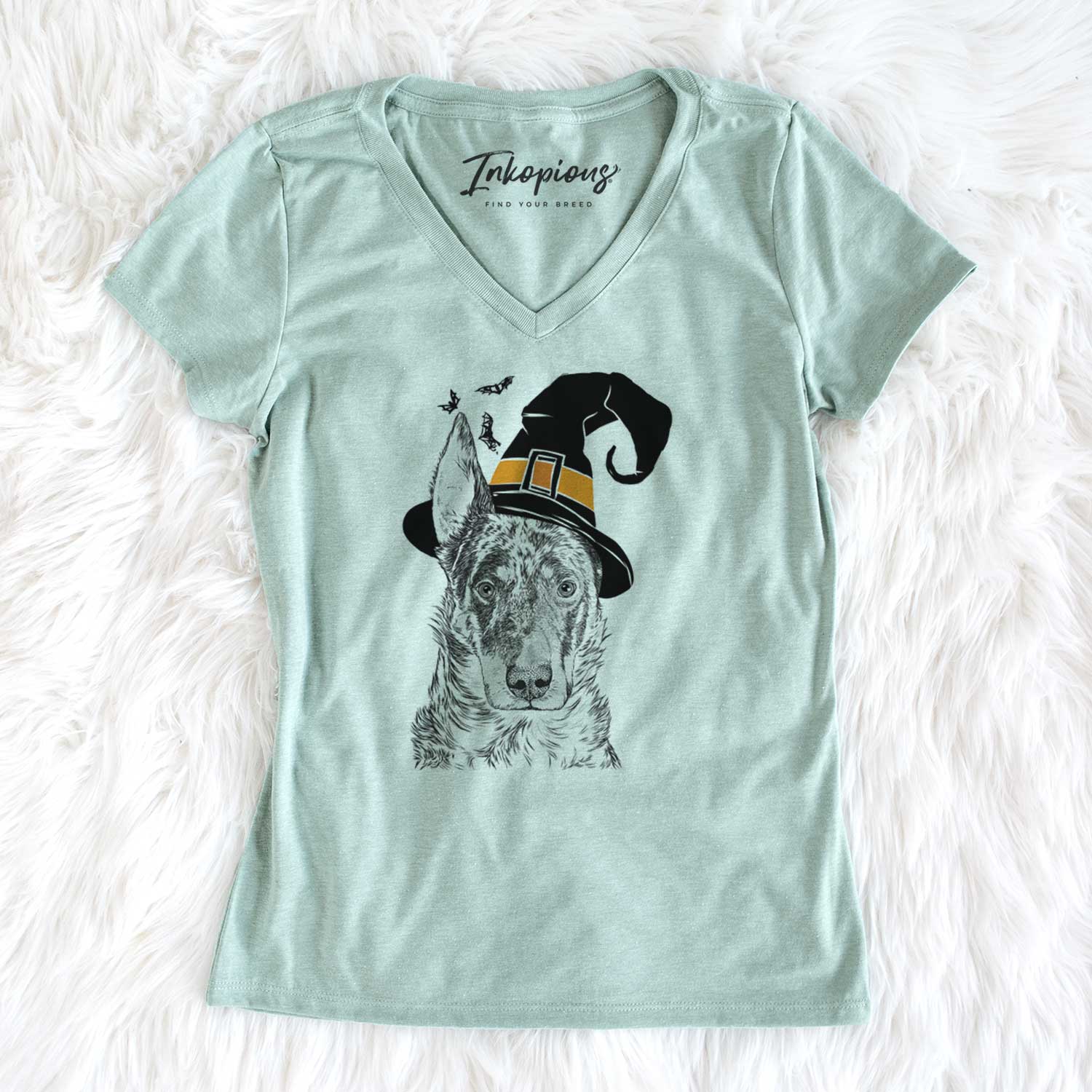 Witch Nori the Beauceron - Women's V-neck Shirt