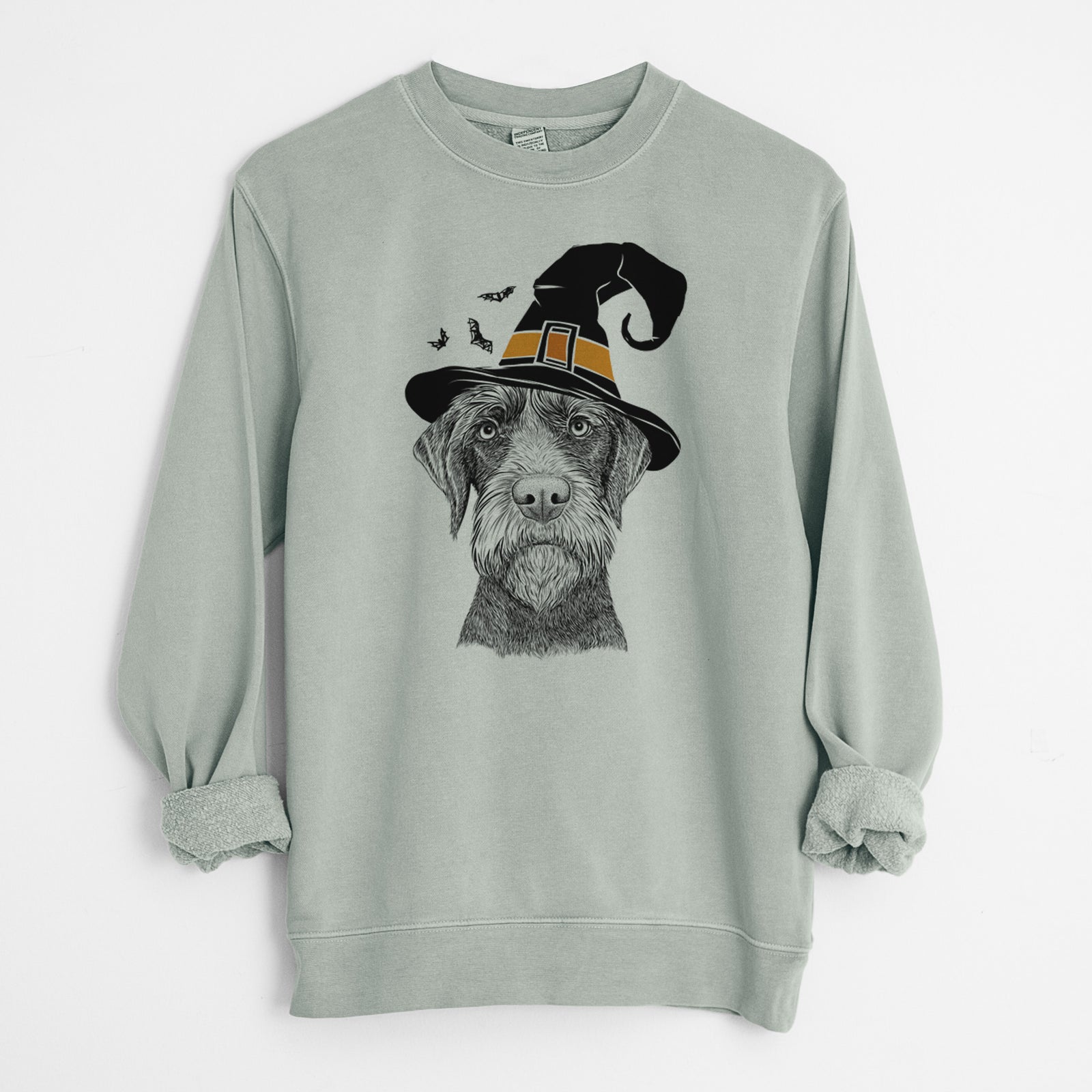 Witch Oakley the Pudelpointer - Unisex Pigment Dyed Crew Sweatshirt