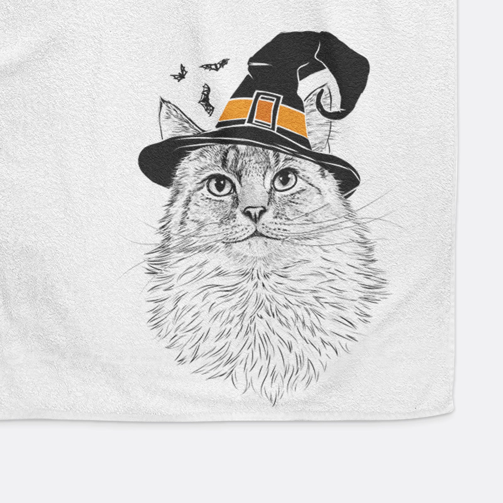 Olive the Cat Decorative Hand Towel