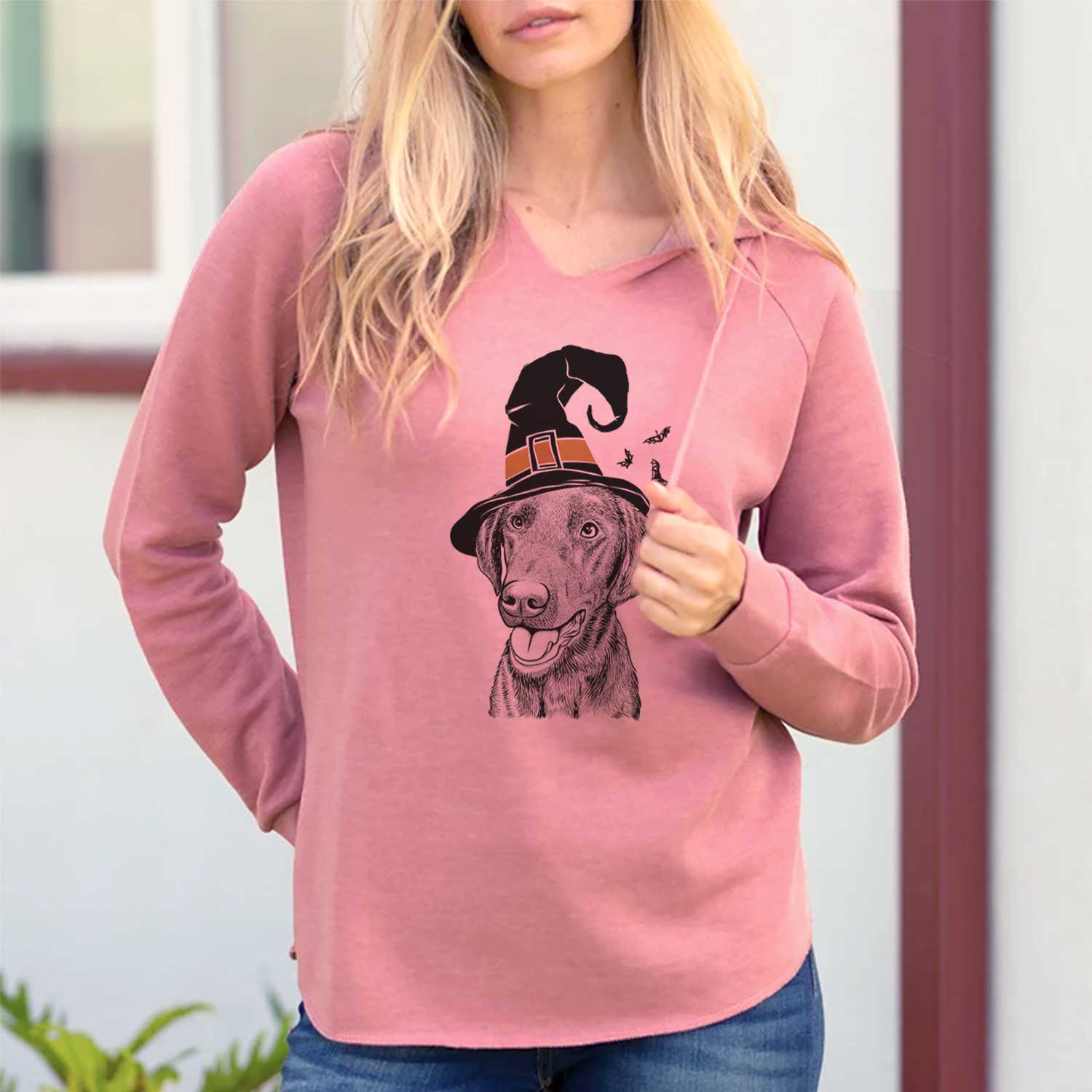 Witch Onyx the Labrador Retriever - Cali Wave Hooded Sweatshirt