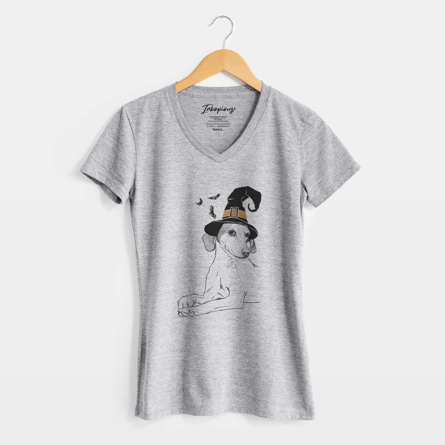 Witch Opie the Foxhound - Women's V-neck Shirt