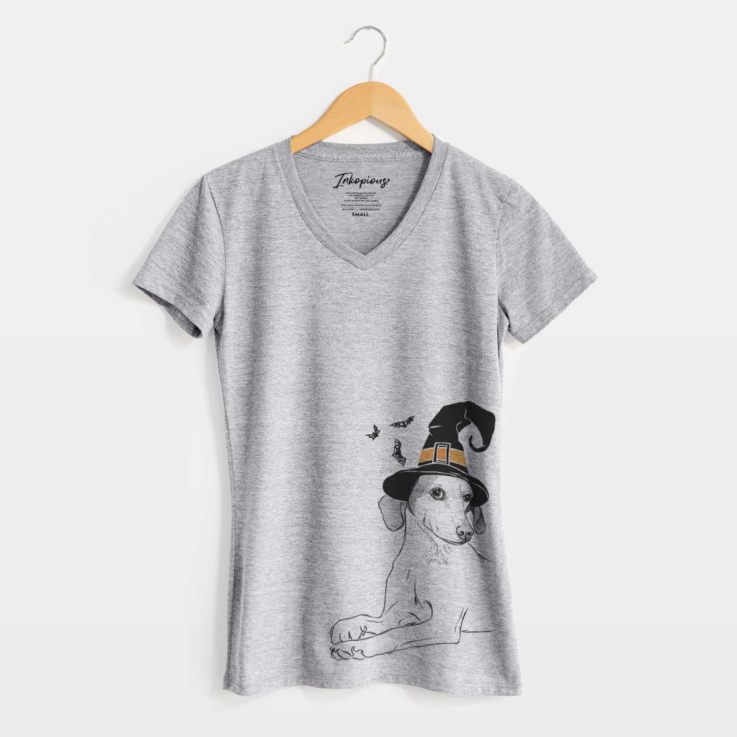 Witch Opie the Foxhound - Women's V-neck Shirt