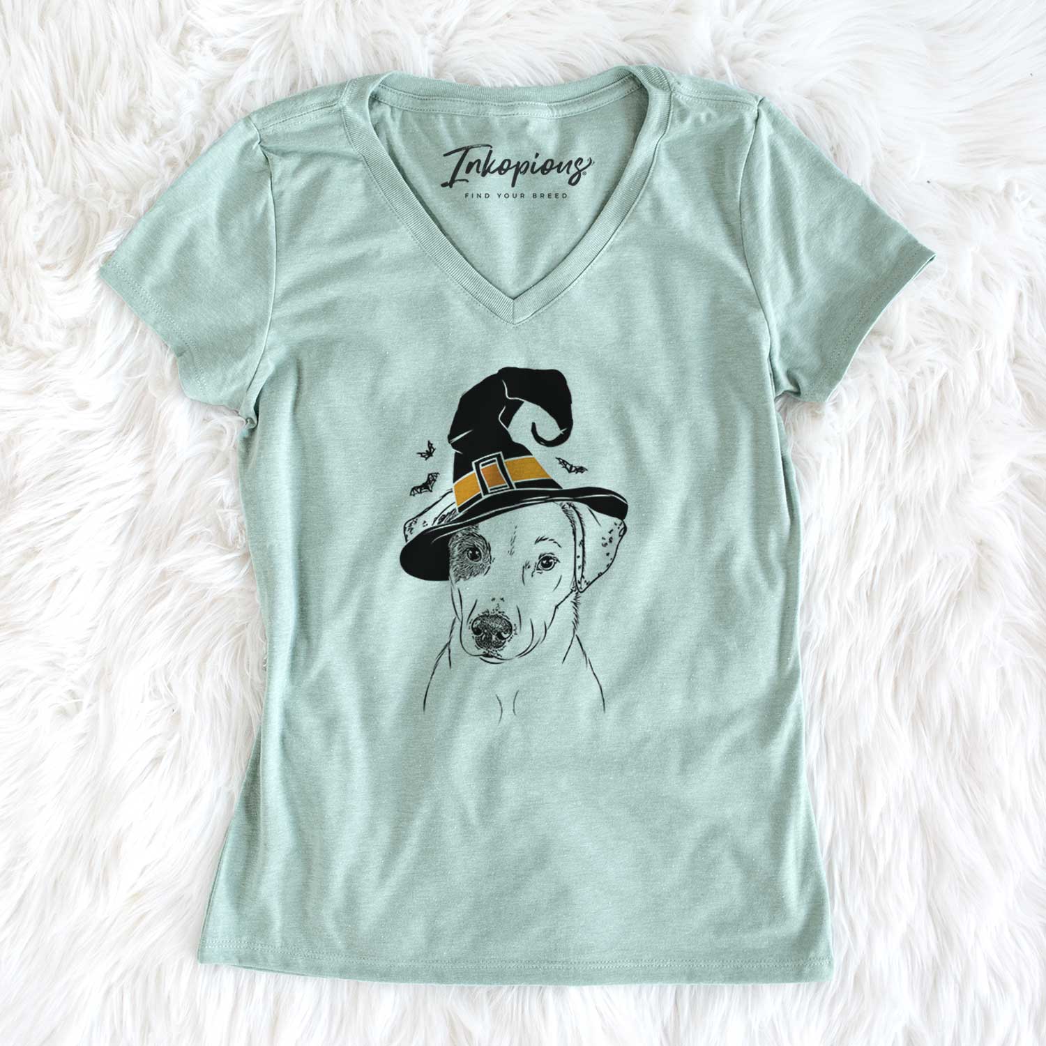 Witch P-Pie the Mixed Breed - Women's V-neck Shirt