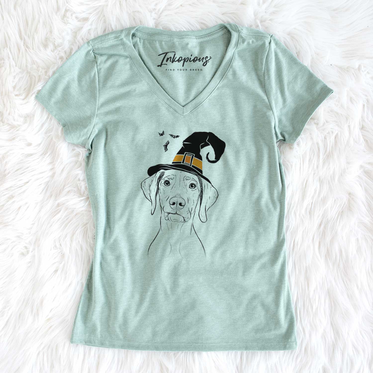 Witch Pawley the Vizsla - Women's V-neck Shirt