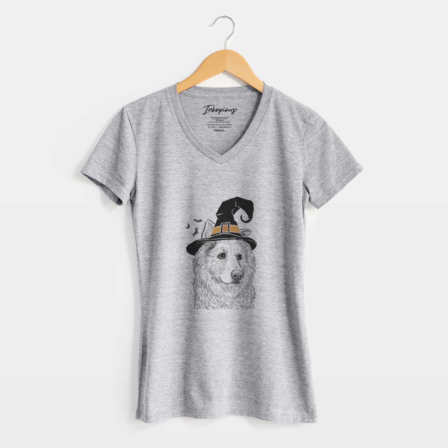 Witch Penny the Chow Mix - Women's V-neck Shirt