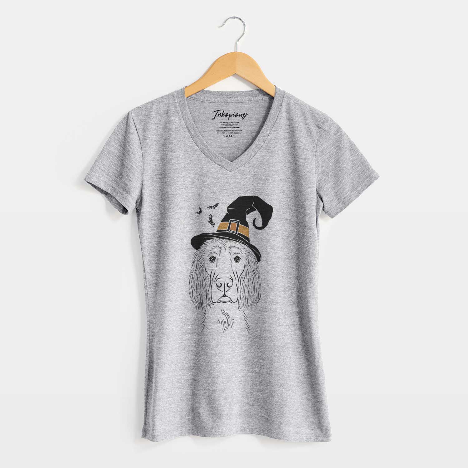 Witch Piper the Irish Setter - Women's V-neck Shirt