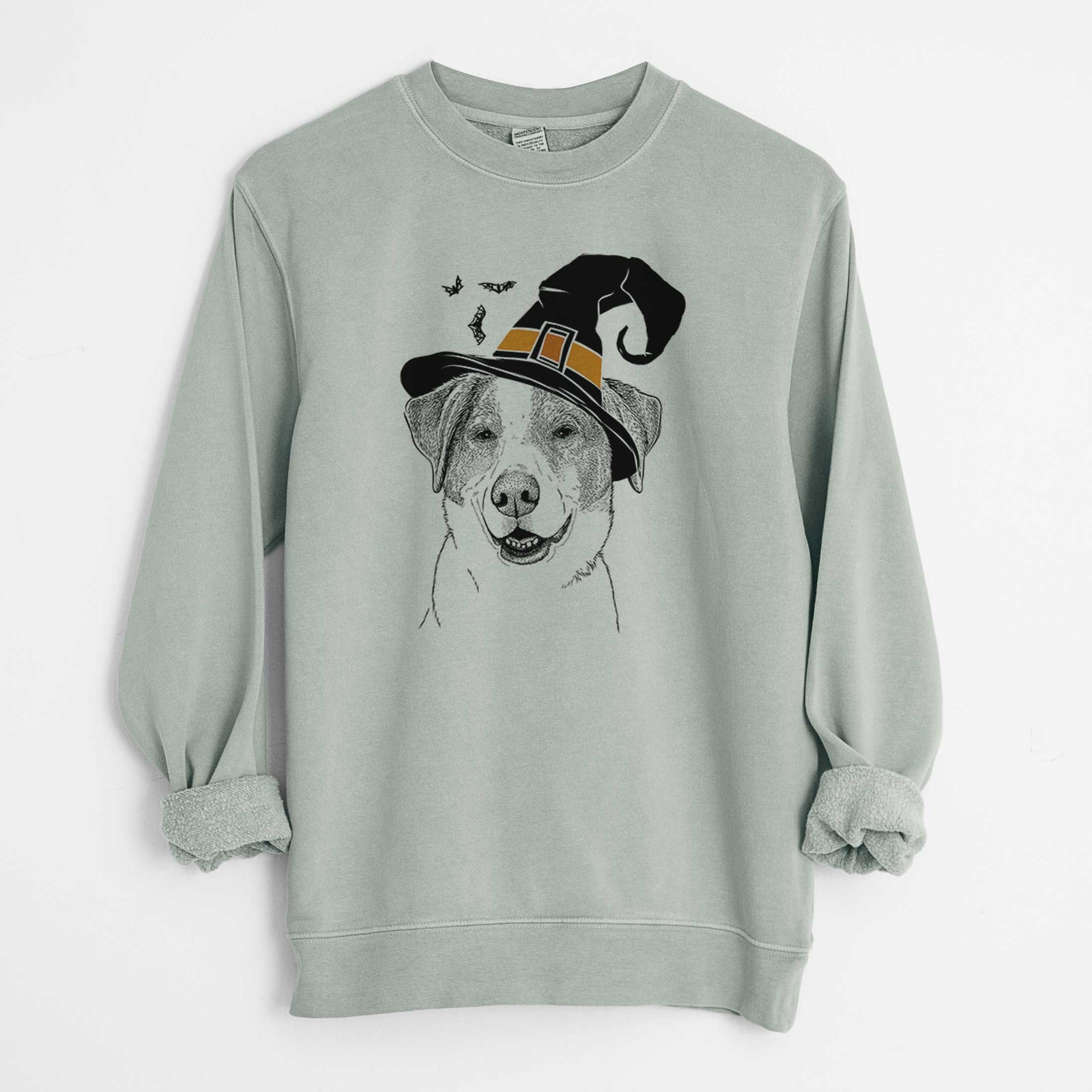 Witch Piper Pilot the Hound Mix - Unisex Pigment Dyed Crew Sweatshirt