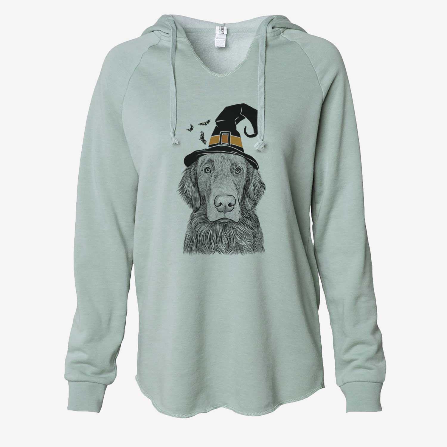 Witch Pippin the Flat Coated Retriever - Cali Wave Hooded Sweatshirt