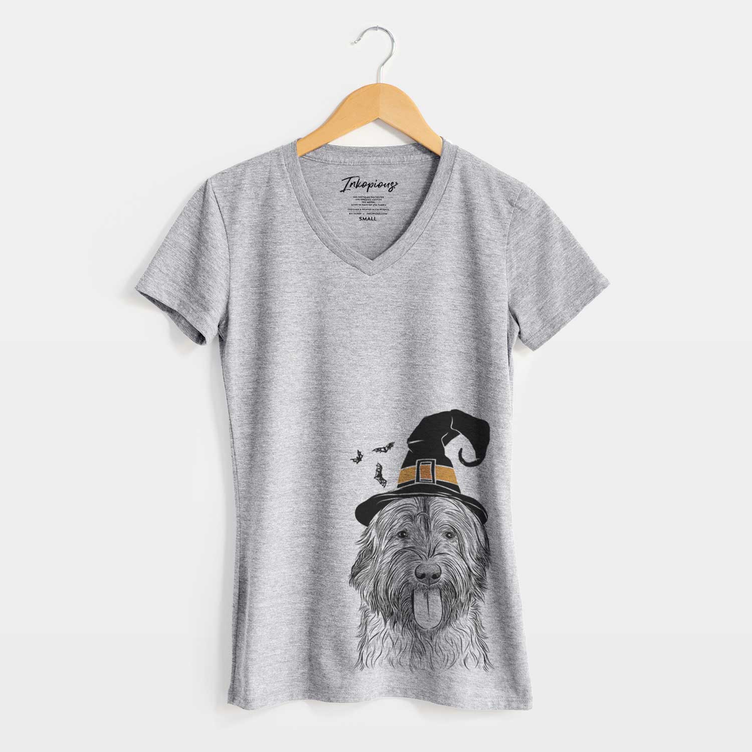 Witch Puig the Catalan Sheepdog - Women's V-neck Shirt