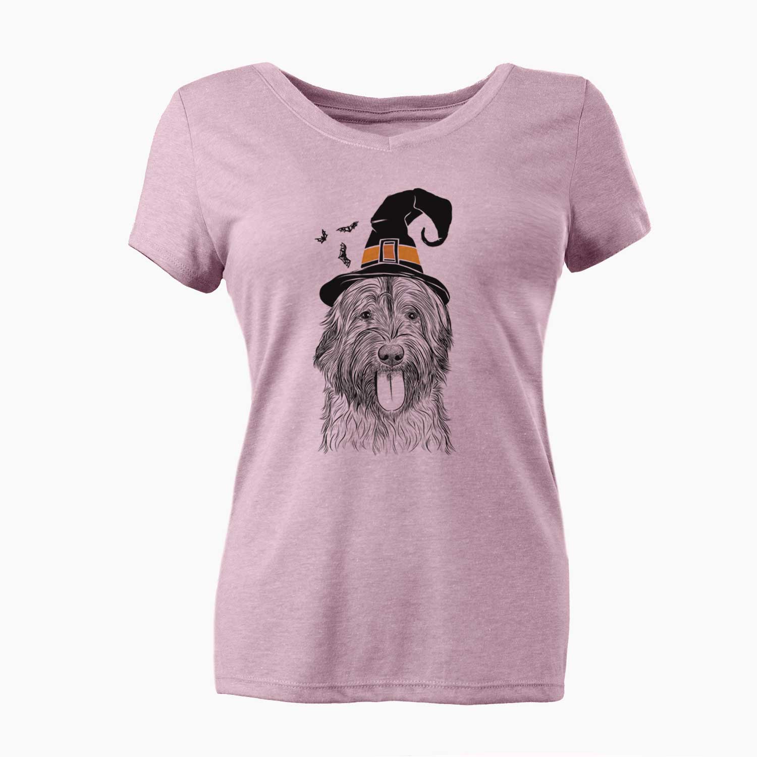 Witch Puig the Catalan Sheepdog - Women's V-neck Shirt