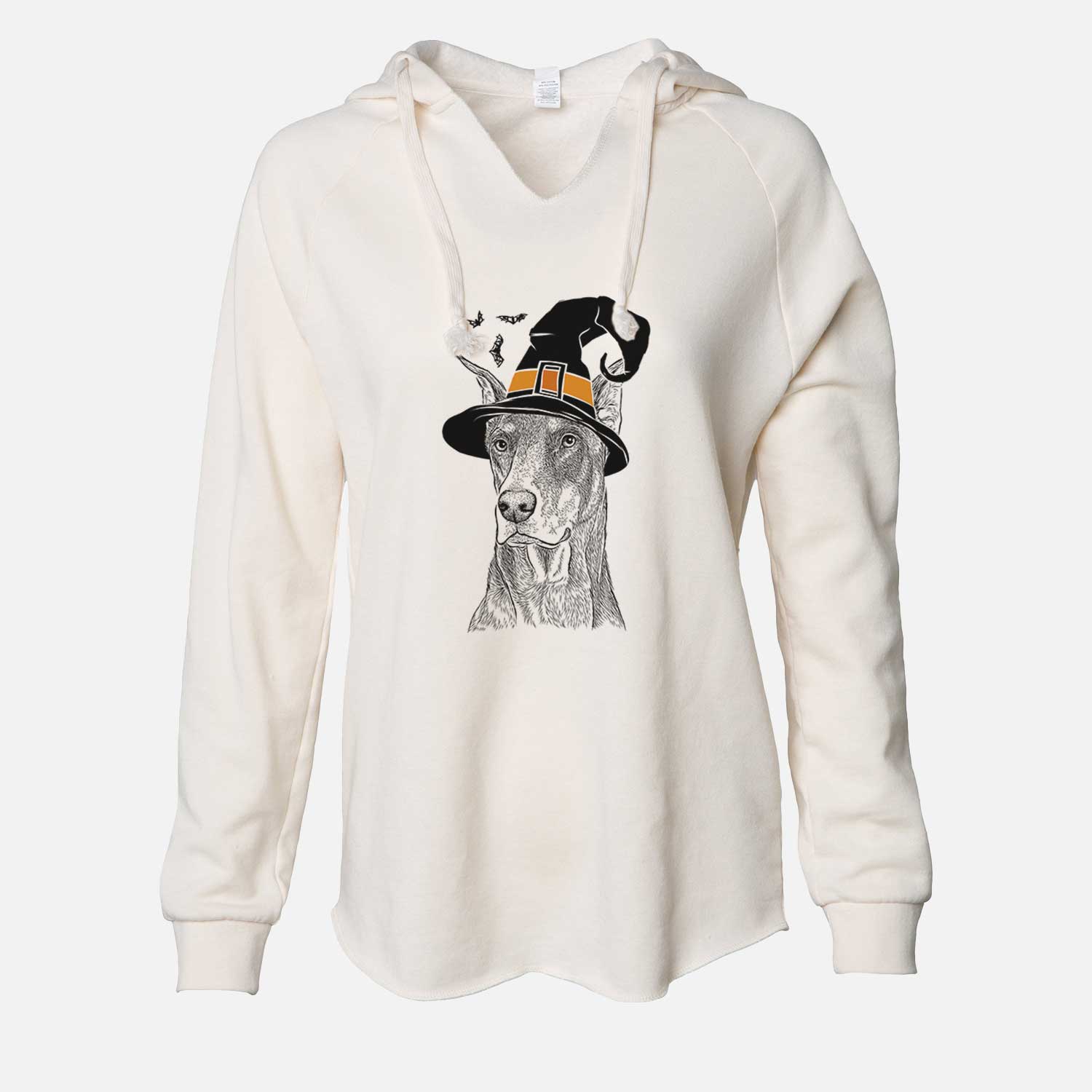 Witch RJ the Doberman Pinscher - Cali Wave Hooded Sweatshirt