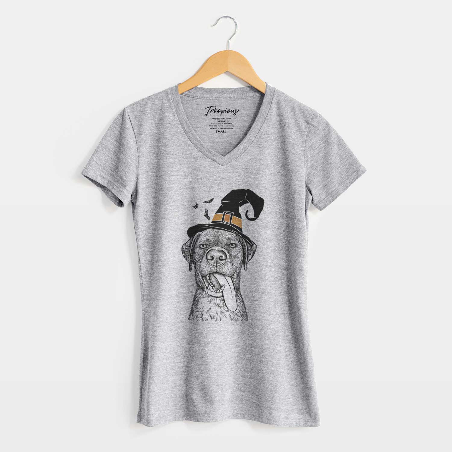 Witch Reese the Mixed Breed - Women's V-neck Shirt