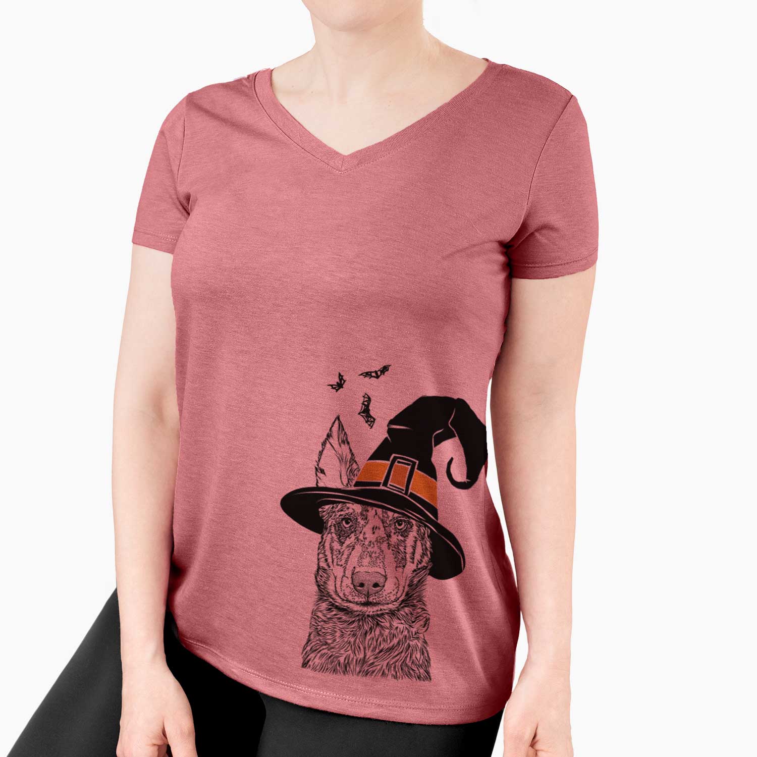 Witch Riggs the Beauceron - Women's V-neck Shirt