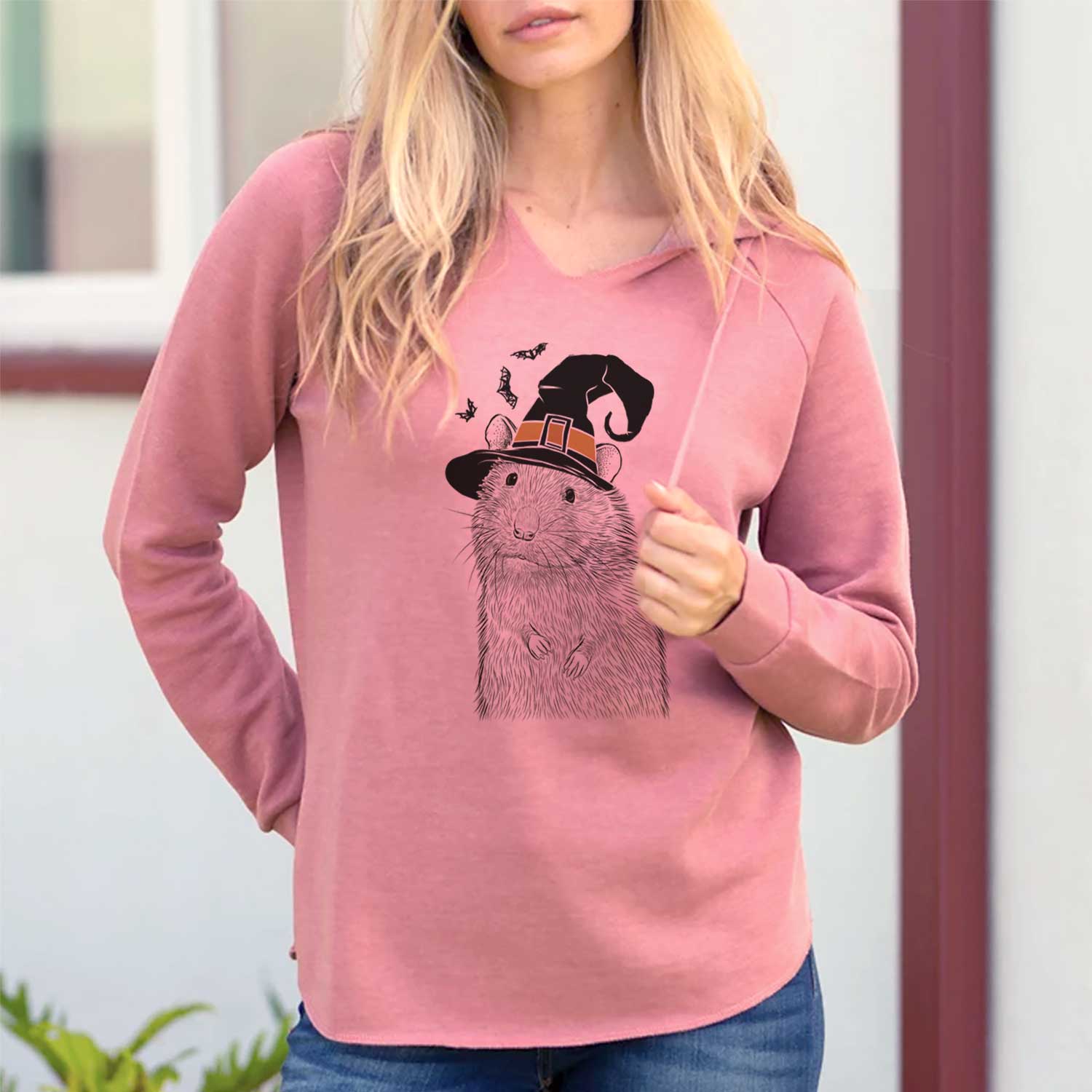 Witch Rizzo the Rat - Cali Wave Hooded Sweatshirt