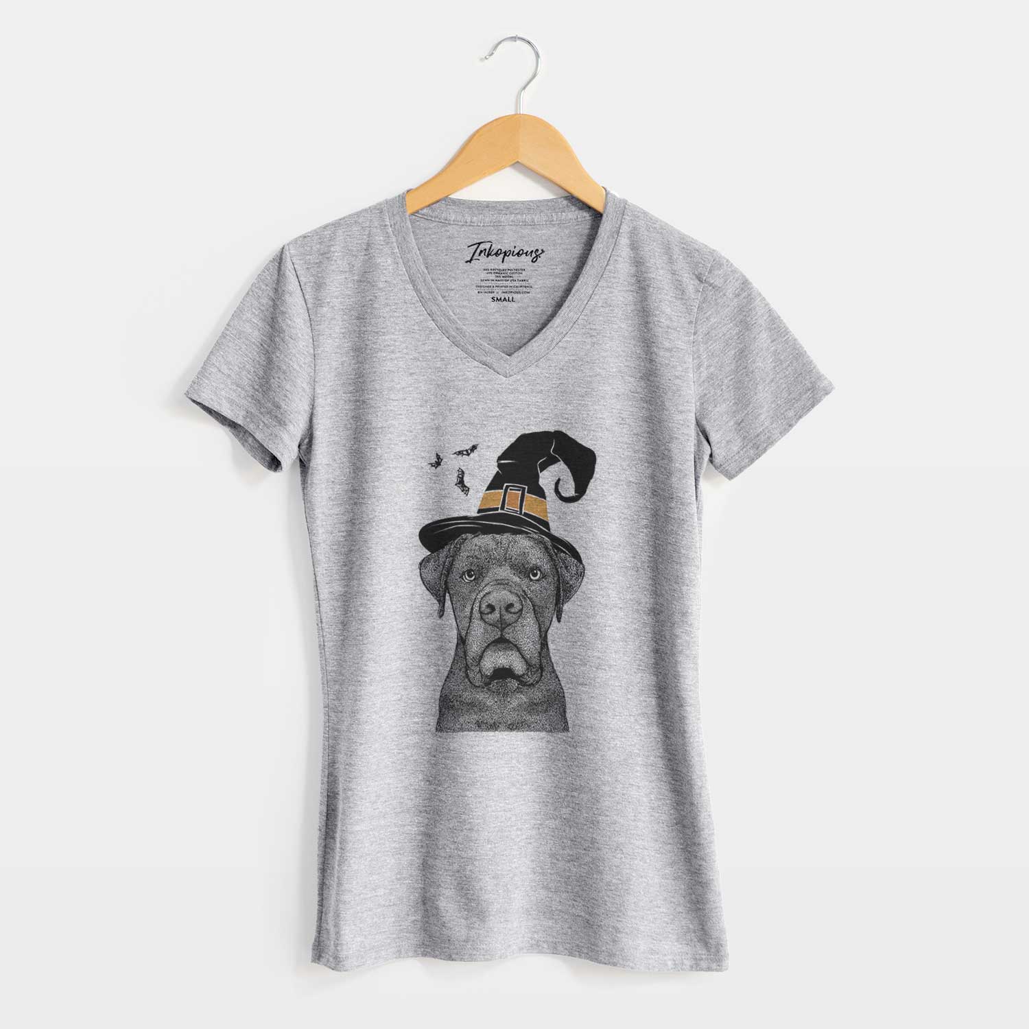 Witch Rocco the Cane Corso - Women's V-neck Shirt