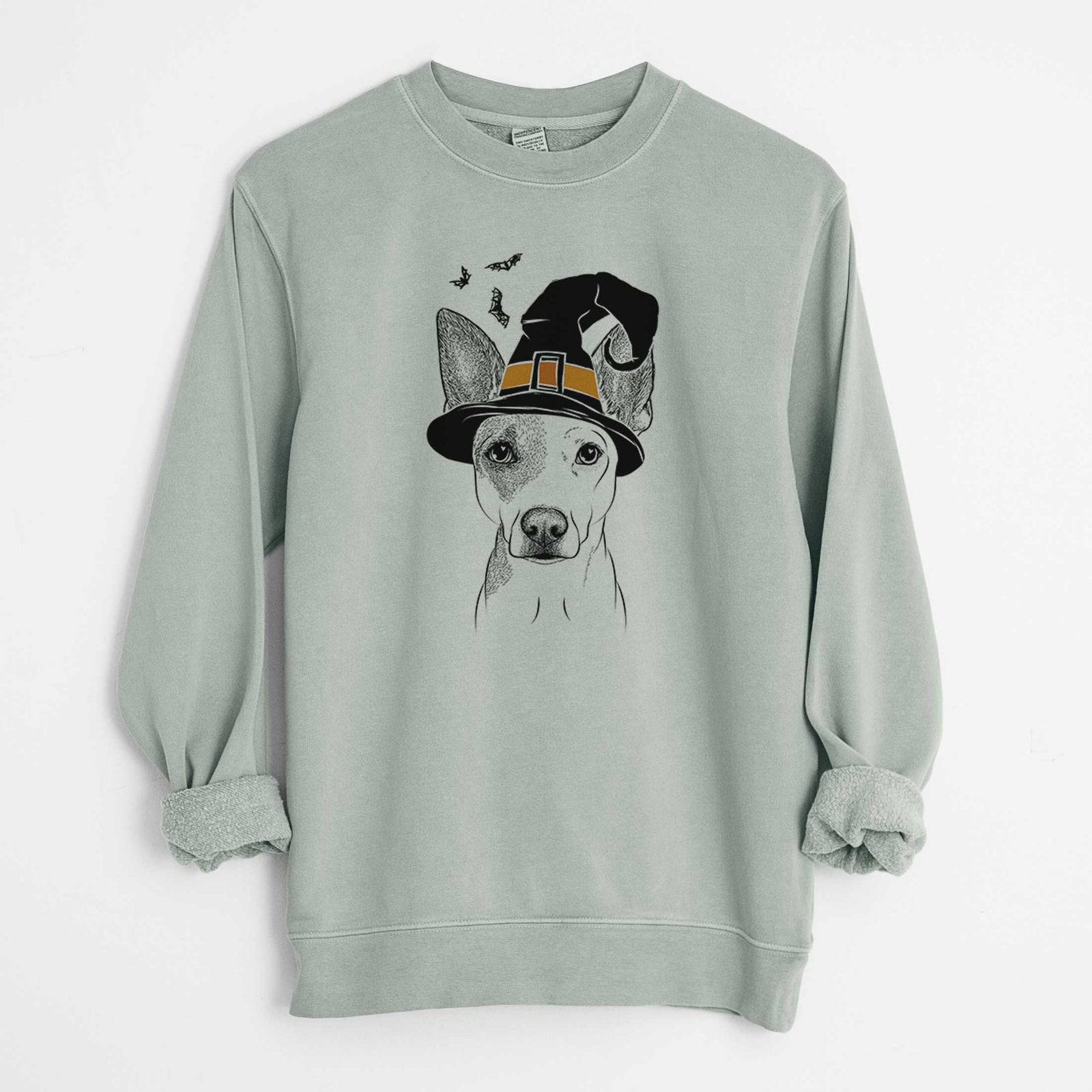 Witch Roo the Mixed Breed - Unisex Pigment Dyed Crew Sweatshirt