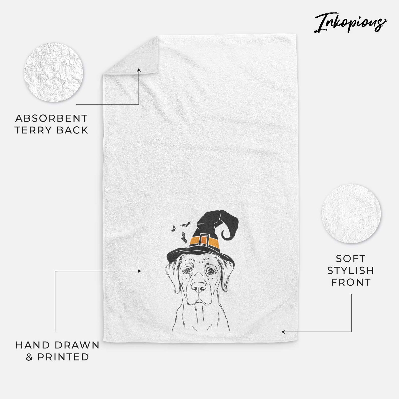 Rowdy the Labrador Retriever Decorative Hand Towel