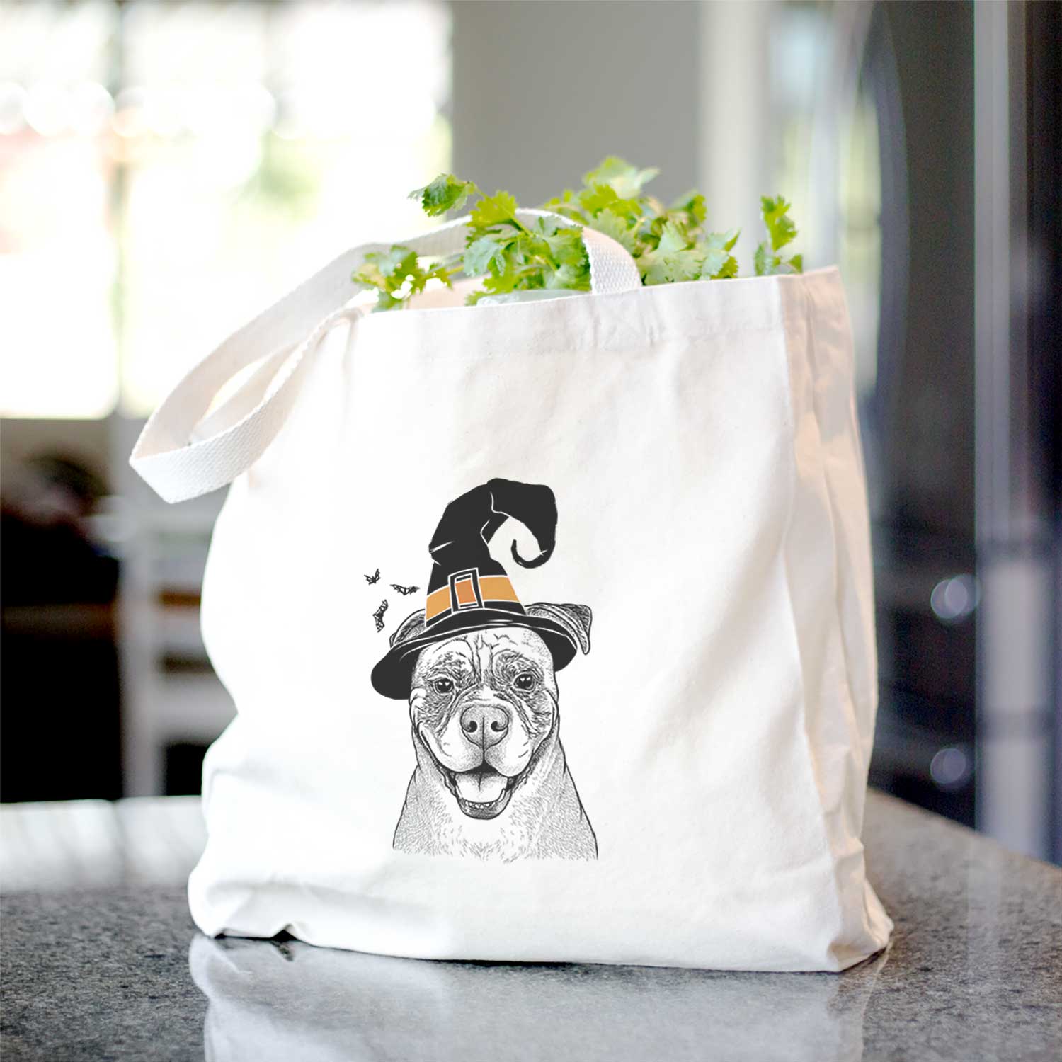 Rufus the American Bulldog - Tote Bag