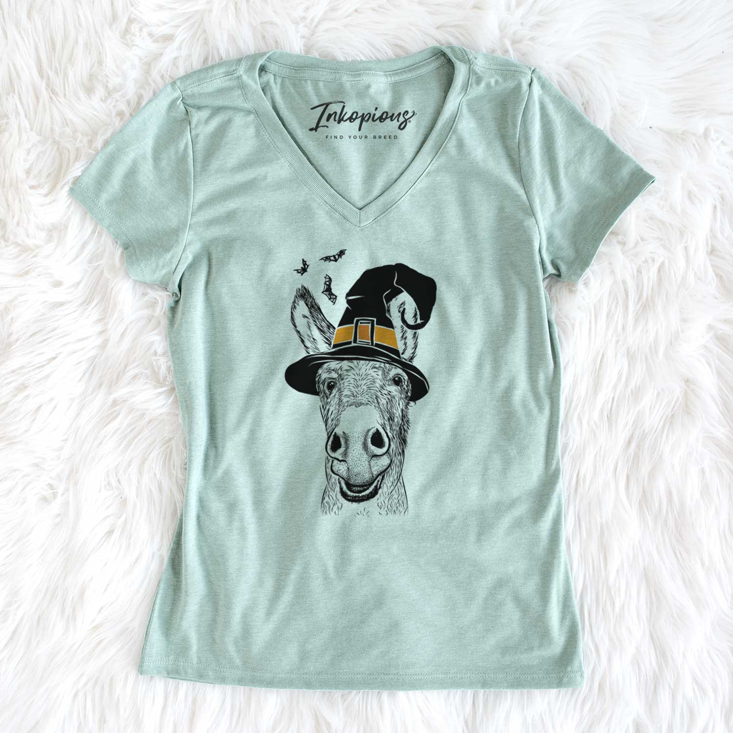 Witch Samule the Donkey - Women's V-neck Shirt