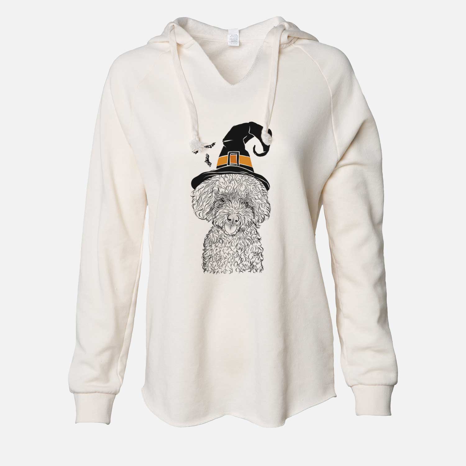 Witch Satsu the Micro Teacup Poodle - Cali Wave Hooded Sweatshirt